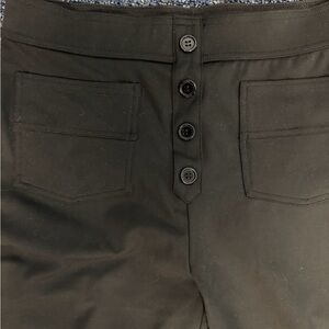 Halara women’s black front and back patch pocket dress pants size large